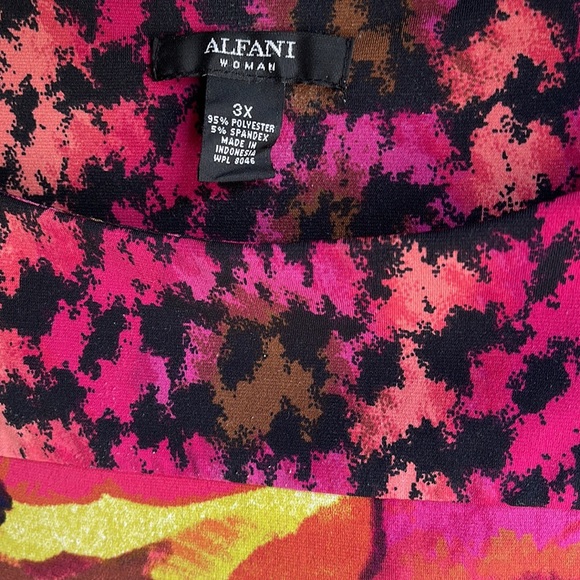 ALFANI WOMAN COLORFUL DRESS SZ 3X - Picture 5 of 6